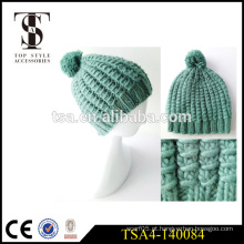 Quente vendendo slouch beanie inverno chapéu moda malha mulheres inverno beanies